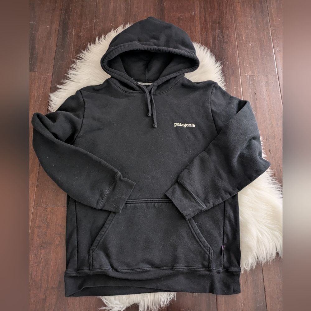 Patagonia Hoodie Hoody Men’s Black Dark Gray Uprisal Sweatshirt Size Small